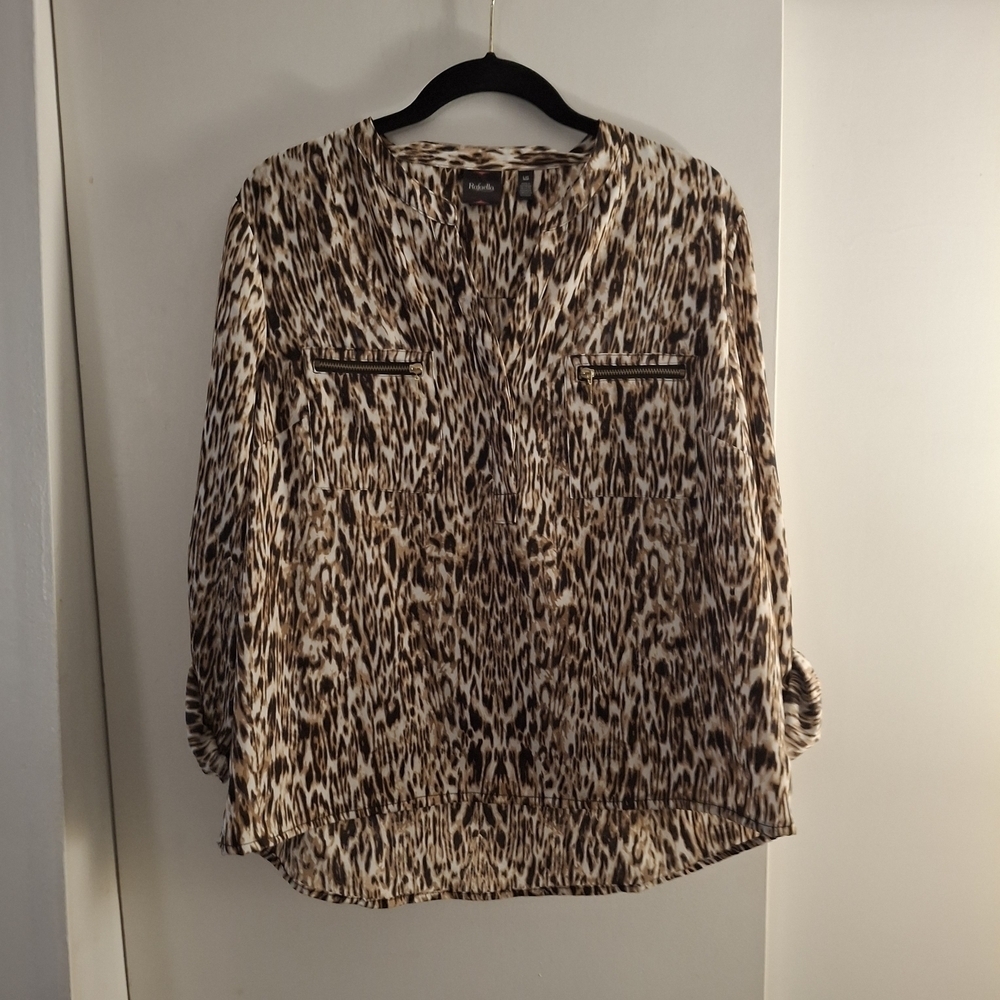 Rafaella Leopard Print Women's Top